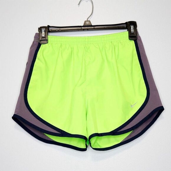 Nike Pants - Nike Women's Yellow Dri-FIT Running Shorts M Activewear Reflective‎ Logo